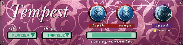 blank Sonoma's Tempest offers eight modulation effects